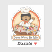 JollyKins Donut Orange Aufkleber (Blatt)