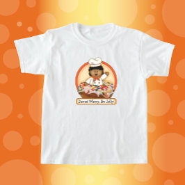 JollyKins Donut Worry Be Jolly (Orange) T - Shirt