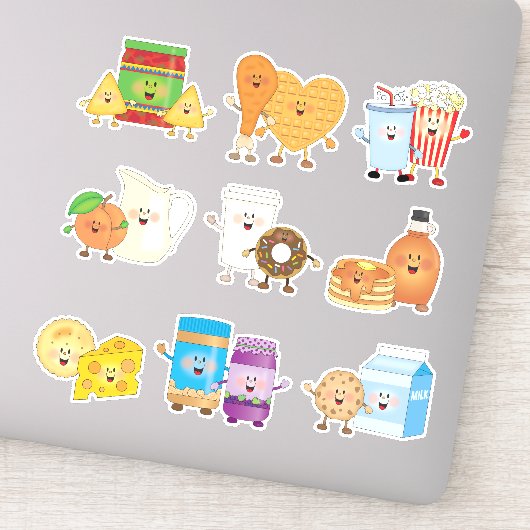 JollyKins Feinschmecker Friends (Set von 9 Jahren) Aufkleber (Detail)