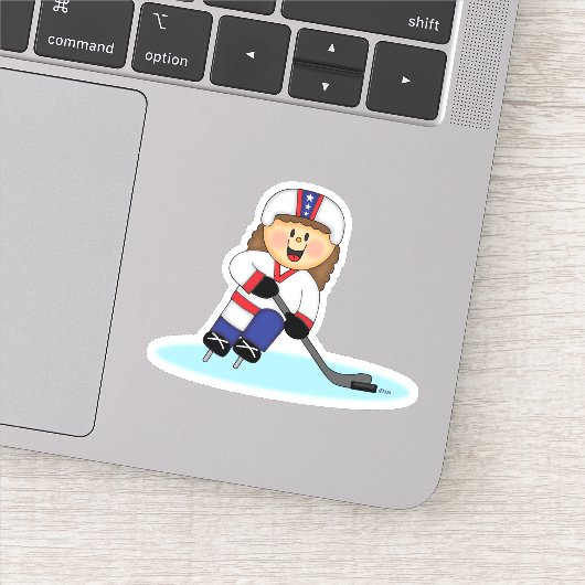 JollyKins Hockey Mädchen Aufkleber (Detail)