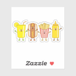 JollyKins Hot Dog Friends Aufkleber