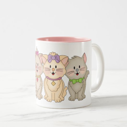 JollyKins Kätzchen Zweifarbige Tasse (VorderseiteRechts)