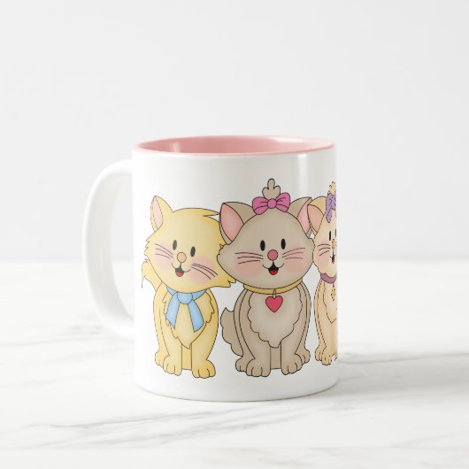 JollyKins Kätzchen Zweifarbige Tasse (Vorderseite Links)