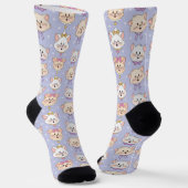 JollyKins Kittens Lila Socken (Gewinkelt)