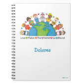 JollyKins Liebe macht die Welt zum Alltag Notizblock (Vorderseite)