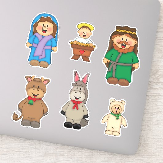 JollyKins Nativity (Set von 6 Jahren) Aufkleber (Detail)