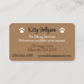 JollyKins Niedliche Begleitersitzungen Visitenkarte (Rückseite)