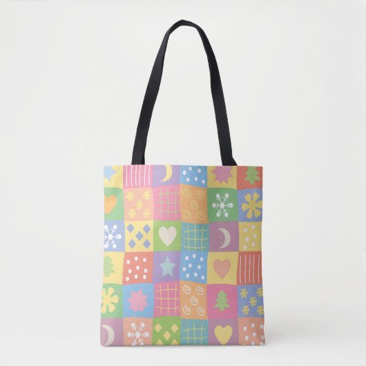 JollyKins Pastel Patchwork Tasche (Vorderseite)