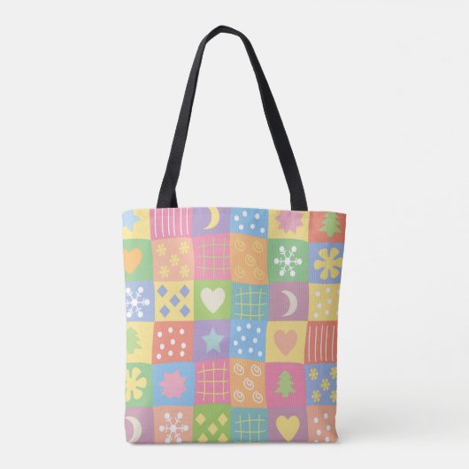 JollyKins Pastel Patchwork Tasche (Rückseite)