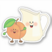 JollyKins Pfirsiche und Creme Aufkleber (Vorderseite)