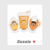 JollyKins Pumpkin Spice Friends Aufkleber (Blatt)