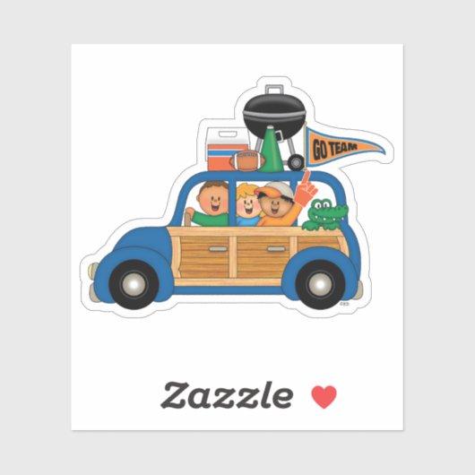 JollyKins Schwanz-Gators Aufkleber (Blatt)