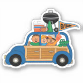 JollyKins Schwanz-Gators Aufkleber (Vorderseite)