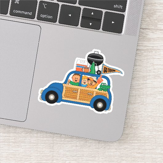 JollyKins Schwanz-Gators Aufkleber (Detail)