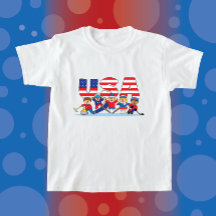 JollyKins USA Winter Sports T - Shirt