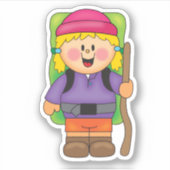 JollyKins WanderGirl Aufkleber (Vorderseite)