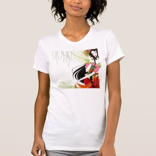 JoLove entwirft Geisha-Mädchen T T-Shirt (Vorderseite)