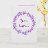 Jom Kippur Ausdruck Karte (Gelbe Blume)