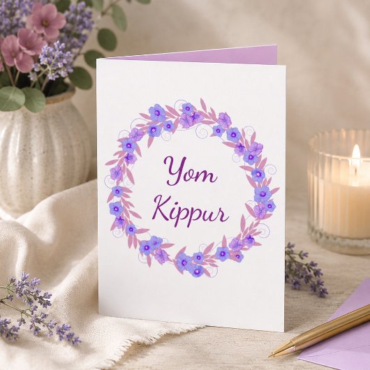Jom Kippur Ausdruck Karte