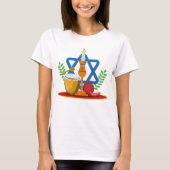 Jom-Kippur-Elemente T-Shirt (Vorderseite)