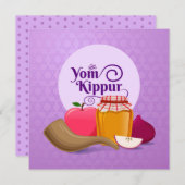 Jom-Kippur-Flachkarte (Vorne/Hinten)