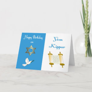 Jom Kippur Geburtstag Karte