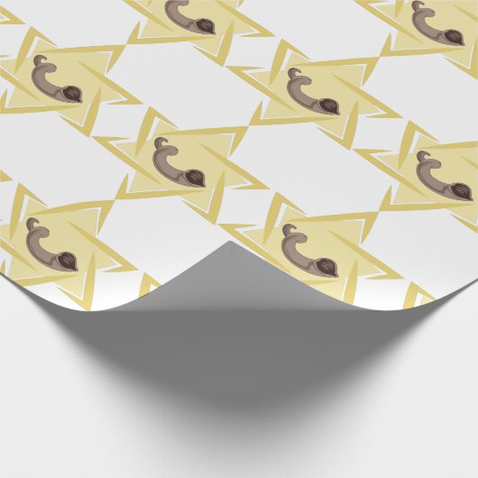 Jom-Kippur-Horn Geschenkpapier (Ecke)