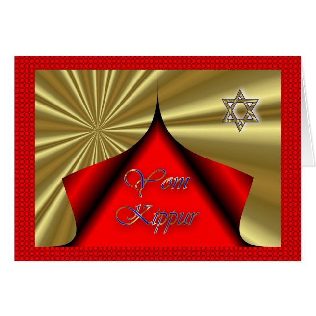 Jom Kippur jüdischer Feiertags-fastender (Vorderseite (Horizontal))