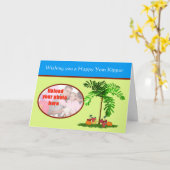 Jom Kippur-jüdisches Foto Karte (Gelbe Blume)