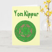 Jom Kippur Karte (Gelbe Blume)