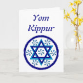 Jom Kippur Karte (Gelbe Blume)