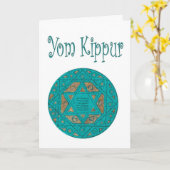 Jom-Kippur-Karte Karte (Gelbe Blume)