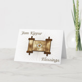 Jom-Kippur-Scrollkarte Karte