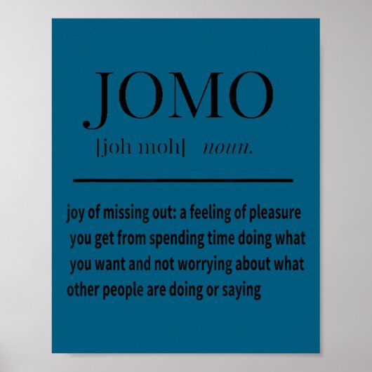 Jomo Daily Motivational &amp; Insrational Shirt  Poster (Vorne)