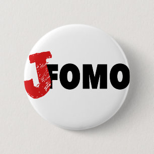 JOMO Freude am Verpassen langsames Leben schüchter Button