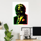 Jomo kenyatta gefürchtetes Farbposter Poster (Heimbüro)