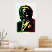 Jomo kenyatta gefürchtetes Farbposter Poster (Küche)