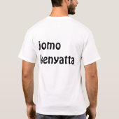 jomo kenyatta T-Shirt (Rückseite)