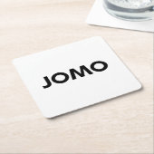 Jomo Rechteckiger Pappuntersetzer (angewinkelt)