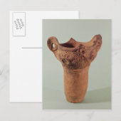 Jomon Vase aus der Provinz Kanto Postkarte (Vorne/Hinten)