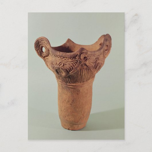 Jomon Vase aus der Provinz Kanto Postkarte (Vorderseite)