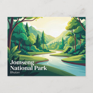 Jomseng Nationalpark Bhutan Postkarte