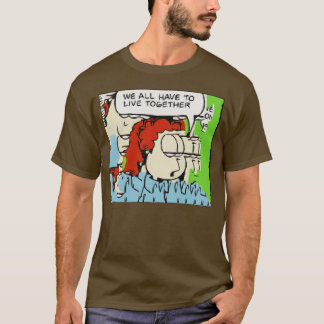 Jon Arbuckle Glitch Art Design T-Shirt