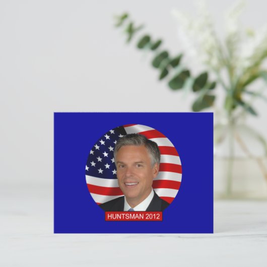 Jon Huntsman 2012 Postkarte (Stehend Vorderseite)