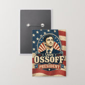 Jon Ossoff | Für den Präsidenten | Politik Button (Vorderseite/Rückseite)