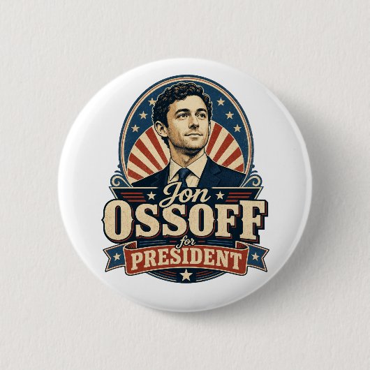 Jon Ossoff | Für den Präsidenten | Politik Button (Vorderseite)