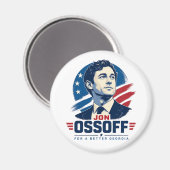 Jon Ossoff für ein besseres Georgia Magnet (Vorderseite/Rückseite)