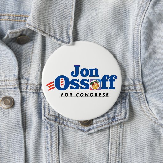 Jon Ossoff für Kongress-Knopf #VoteYourOssoff! Button (Beispiel)