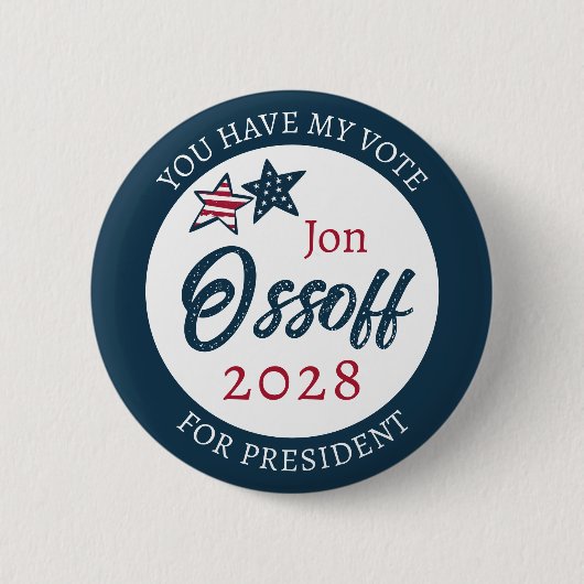 Jon Ossoff für Präsident 2028 Button (Vorderseite)