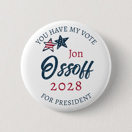 Jon Ossoff für Präsident 2028 Button (Vorderseite)